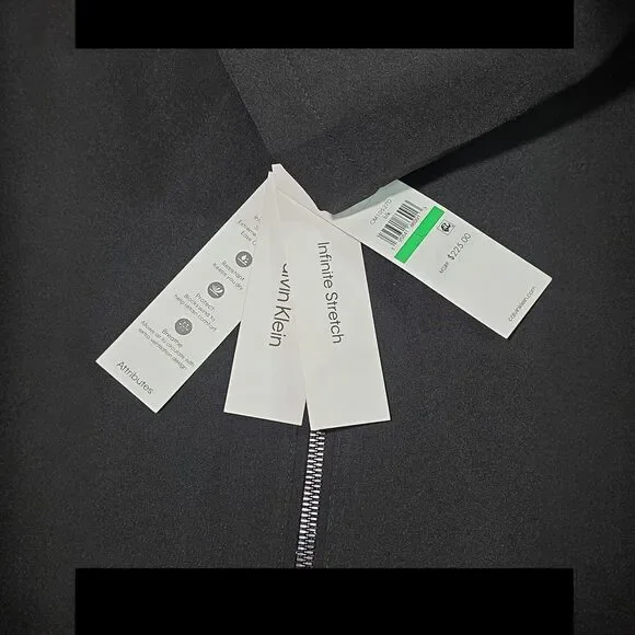 NWT Calvin Klein Men L Sherpa Lined Soft Shell Jacket Black Infinite Stretch 225 - Picture 13 of 14